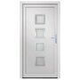 Voir la diapositive 3 : VIDAXL Porte d'entree Blanc 108x208 cm PVC