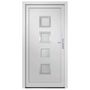 Voir la diapositive 3 : VIDAXL Porte d'entree Blanc 108x208 cm PVC