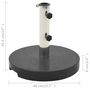 Voir la diapositive 6 : VIDAXL Socle de parasol Granite 20 kg Rond Noir