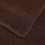 Voir la diapositive 6 : VIDAXL Serviettes d invité 2 pcs marron 30x50 cm 360 g m² 100% coton