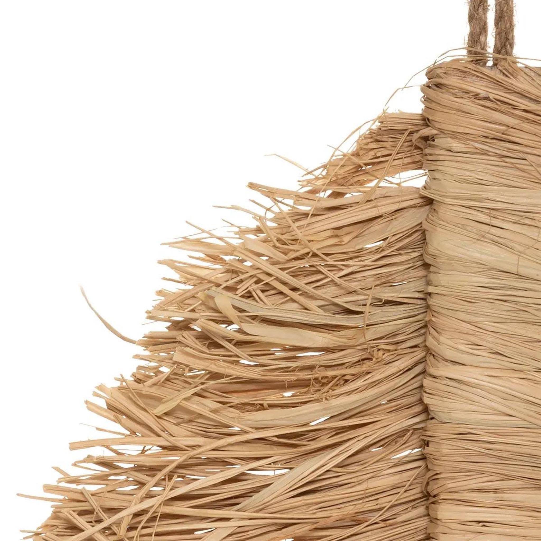 Voir la diapositive 2 : ATMOSPHERA Décoration Murale Raphia  Oasis  70cm Naturel