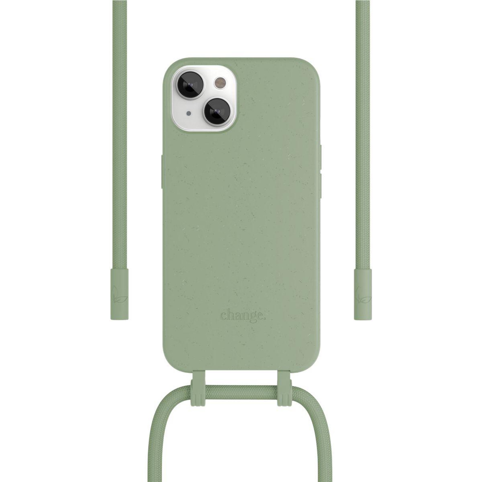 Voir la diapositive 2 : WOODCESSORIES Coque avec cordon iPhone 14 Plus Tour de cou vert