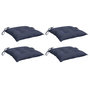 Voir la diapositive 3 : VIDAXL Coussins de chaise lot de 4 bleu marine 40x40x7 cm tissu oxford