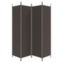 Voir la diapositive 4 : VIDAXL Cloison de separation 4 panneaux Marron 200x200 cm Tissu