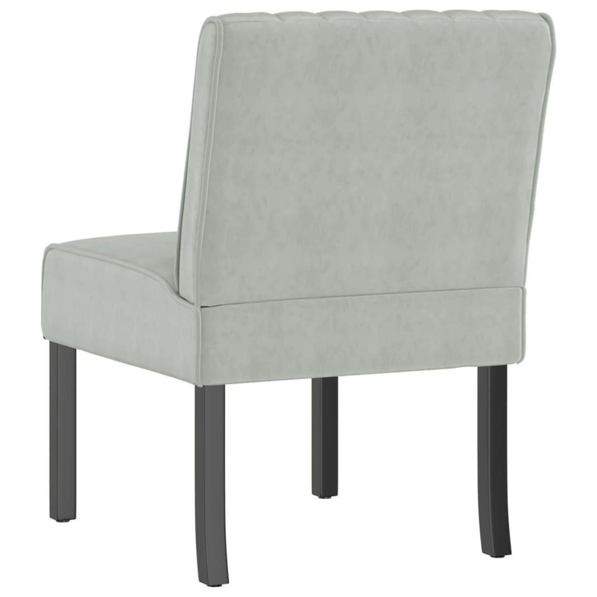 Voir la diapositive 5 : VIDAXL Fauteuil sans accoudoirs gris clair velours