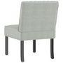 Voir la diapositive 5 : VIDAXL Fauteuil sans accoudoirs gris clair velours