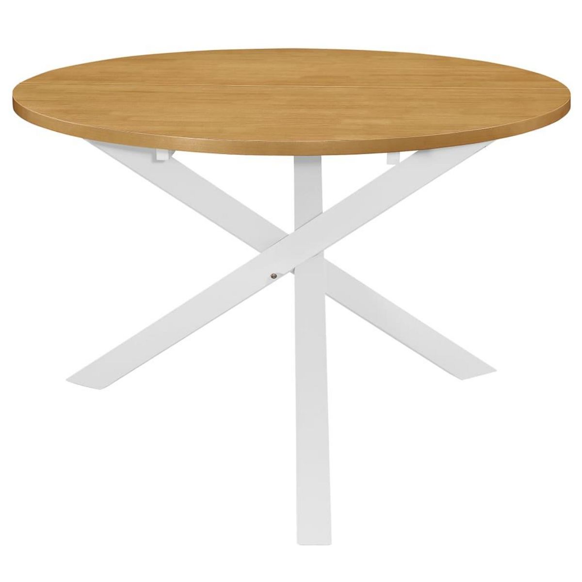 VIDAXL Table de salle a manger Blanc 120 x 75 cm MDF