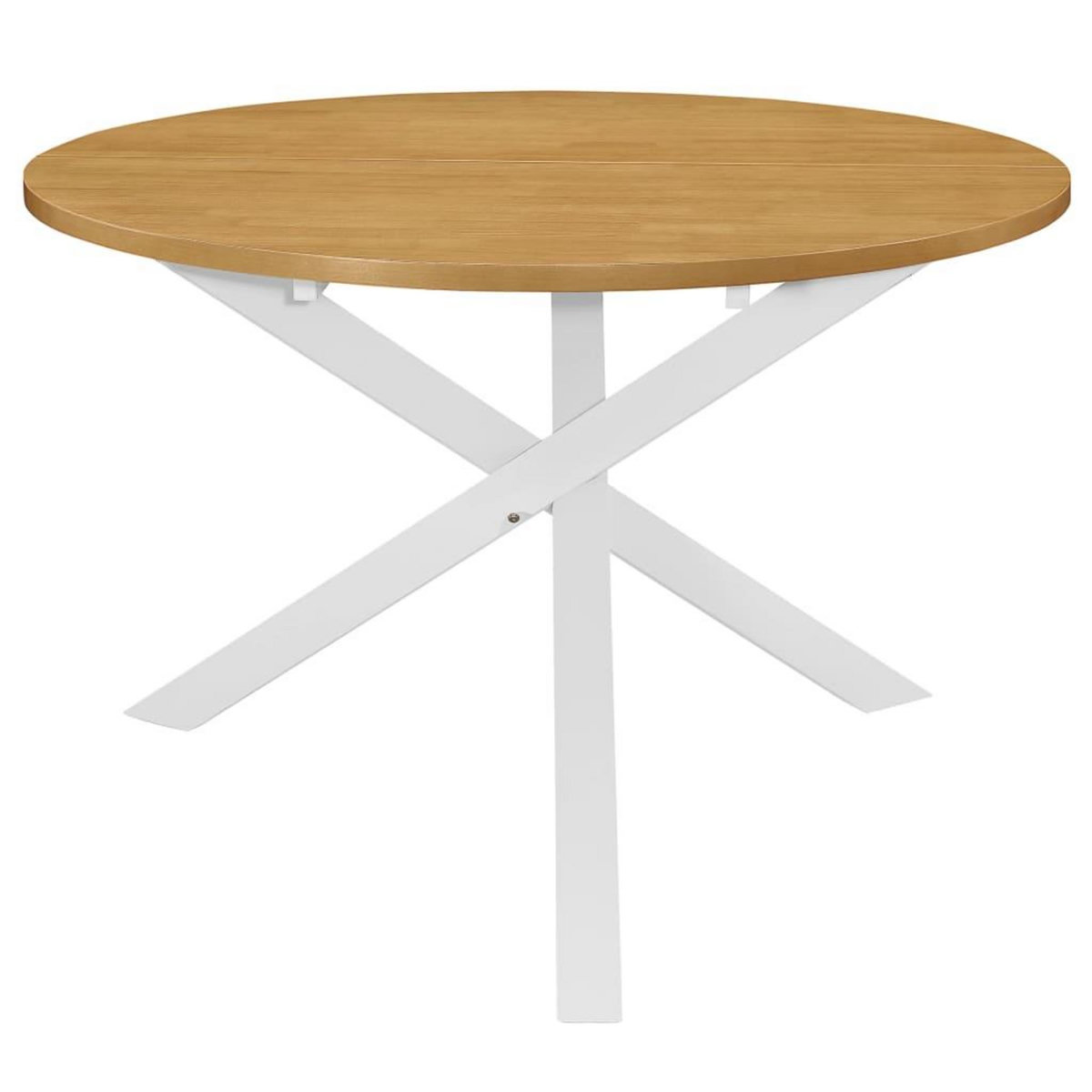 VIDAXL Table de salle a manger Blanc 120 x 75 cm MDF