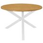 Voir la diapositive 2 : VIDAXL Table de salle a manger Blanc 120 x 75 cm MDF