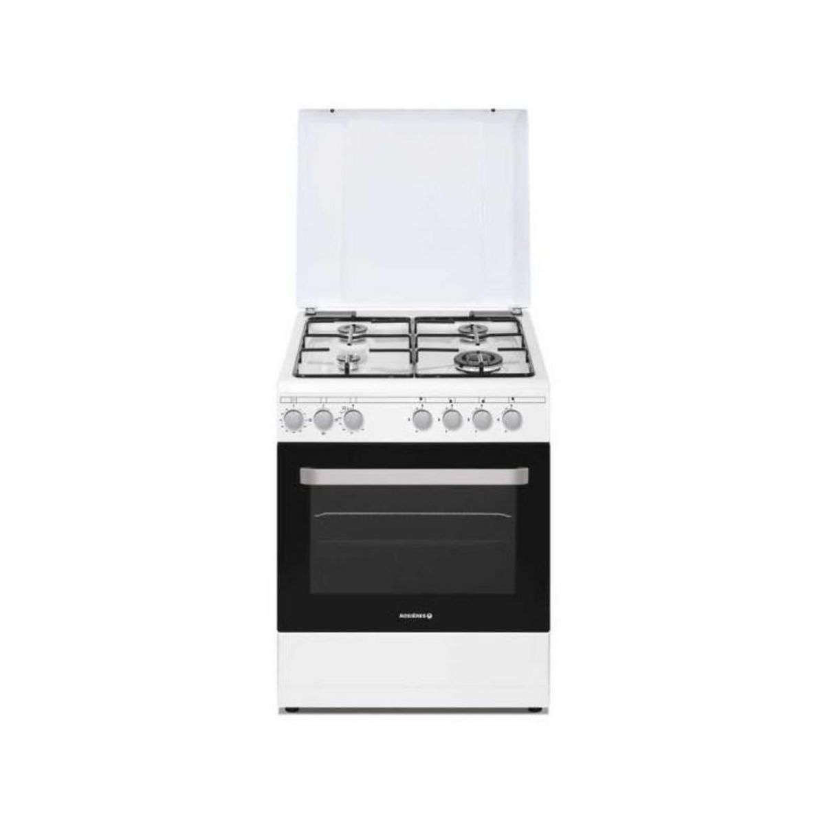 Rosieres Cuisinière gaz 63l 4 feux blanc - rgg663csw/e