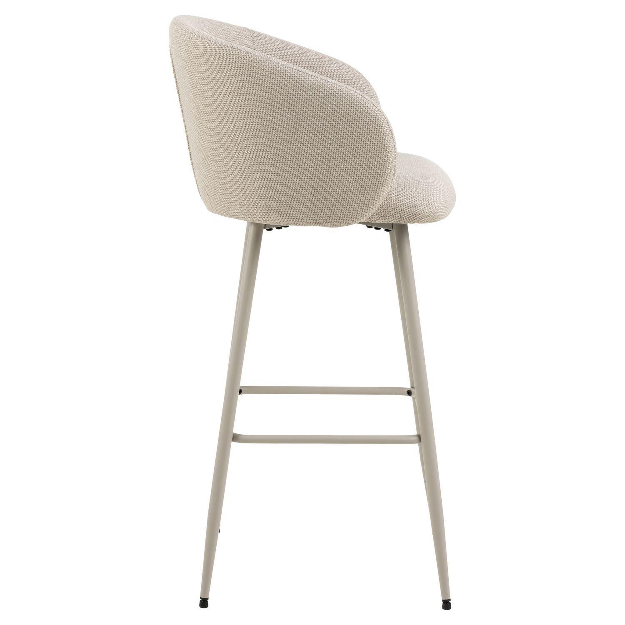 Voir la diapositive 3 : TOILINUX Lot de 2 tabourets de bar sören - beige