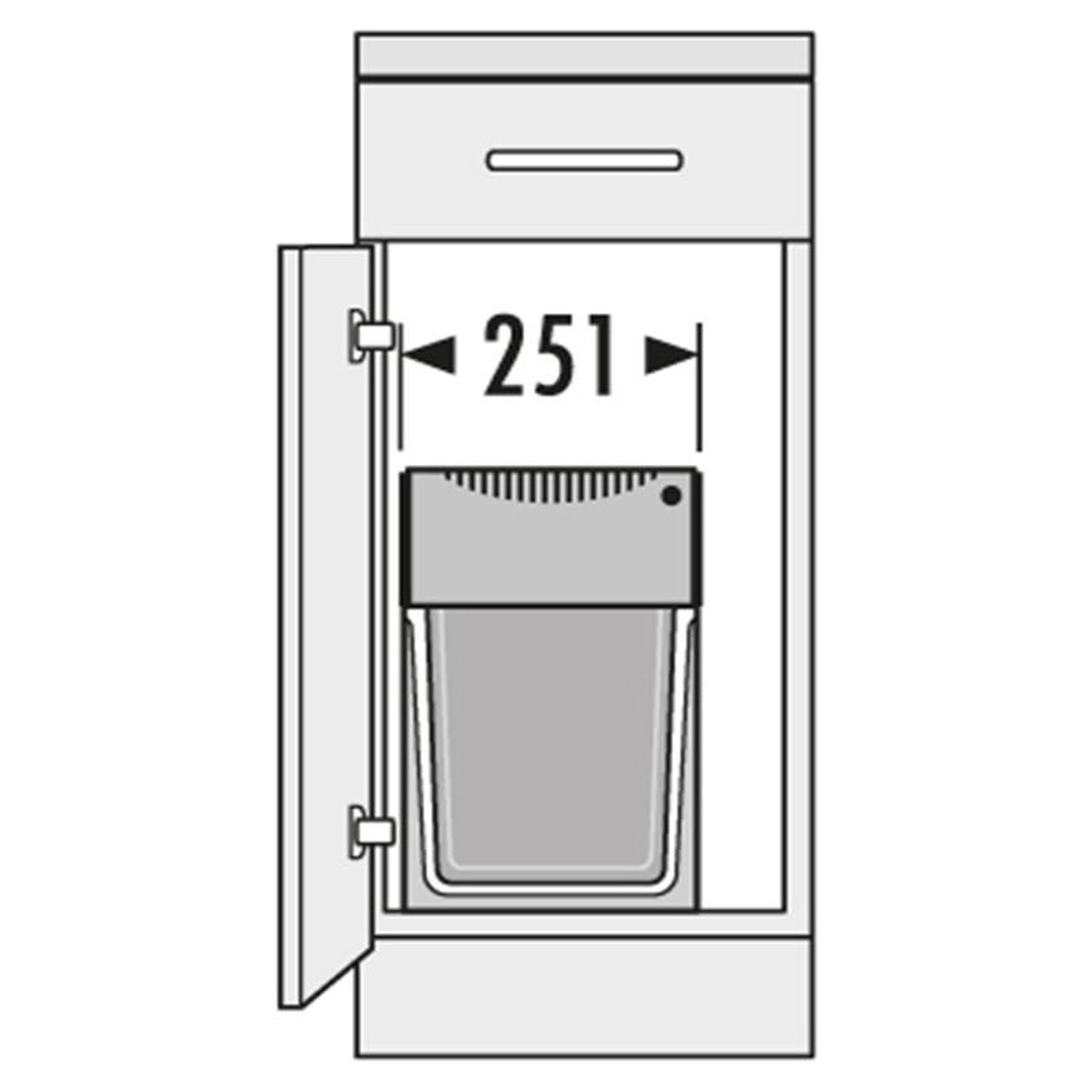 Voir la diapositive 5 : HAILO Poubelle de cuisine tri sélectif 3 bacs encastrable sous évier 30l (10+10+10) hailo as terzett