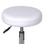 Voir la diapositive 3 : VIDAXL Tabourets de bureau lot de 2 Blanc 35,5x84 cm Similicuir