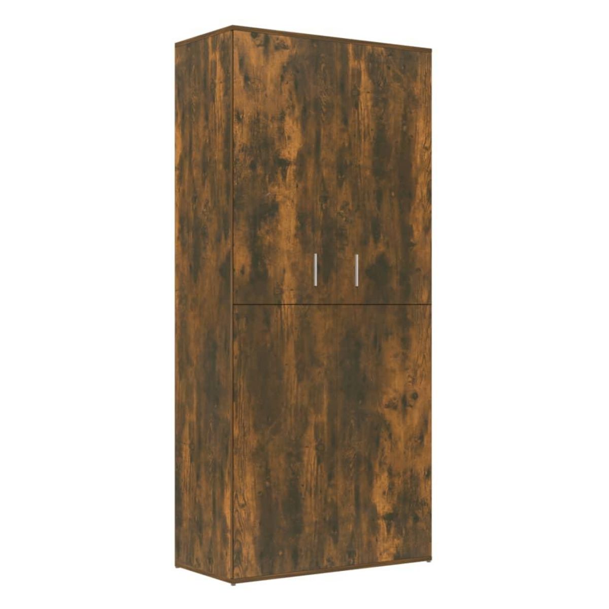 VIDAXL Armoire a chaussures chene fume 80x39x178 cm bois d'ingenierie