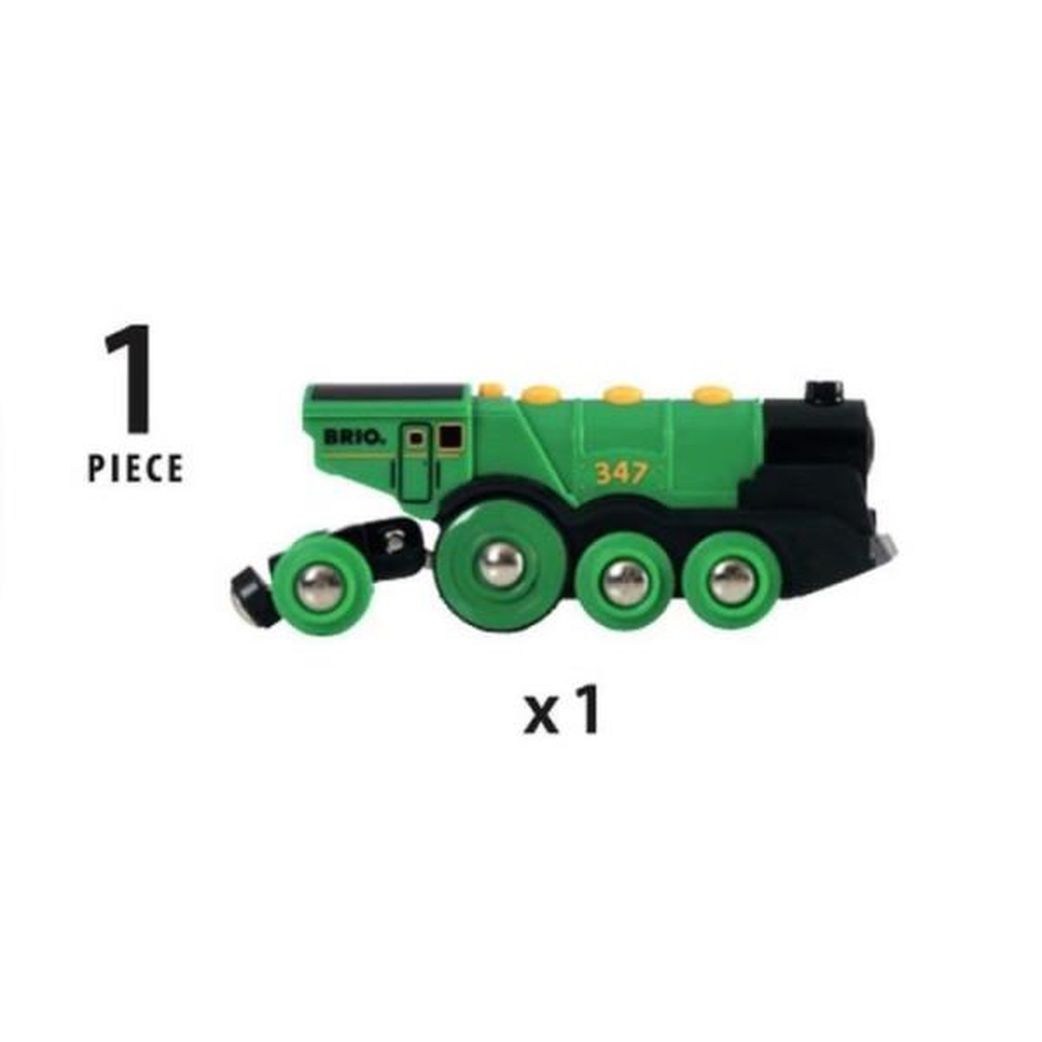 Voir la diapositive 5 : Brio Locomotive verte puissante a piles - brio - circuit de train en bois - accessoire son & lumiere - des 3 ans