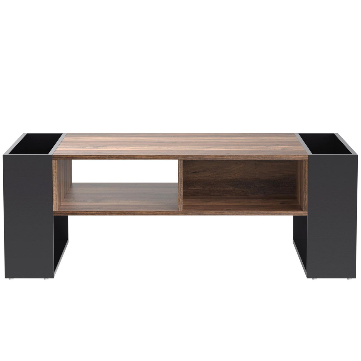 MERAX Table Basse 111 X 40 X 60 Cm Marron