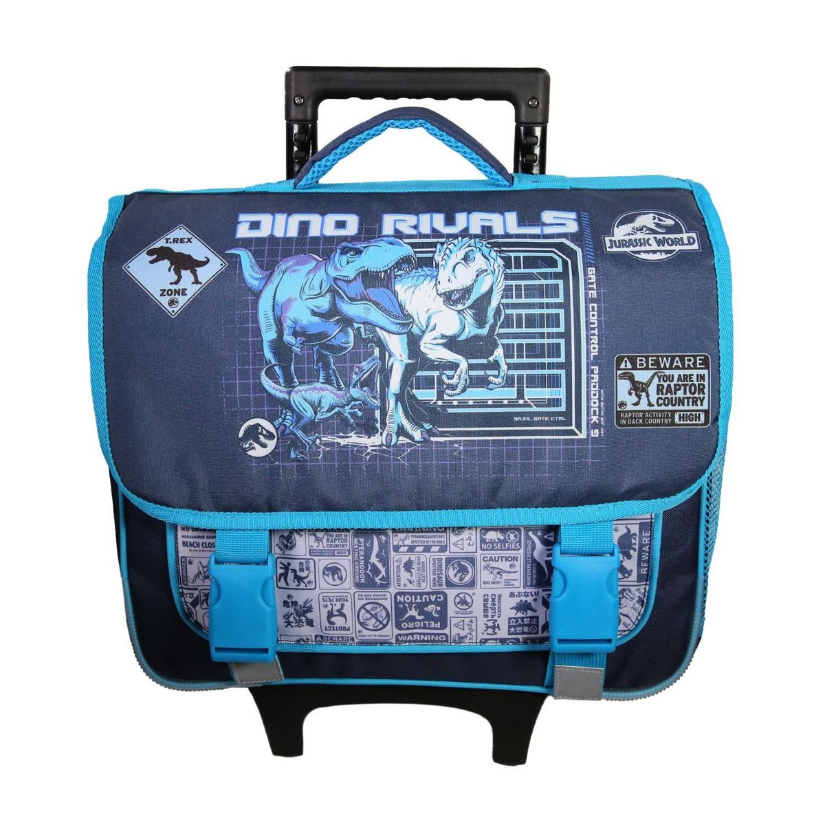 Bagtrotter BAGTROTTER Cartable à roulettes 38 cm Jurassic World Bleu