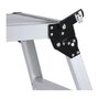 DEFPRO Marche pied en aluminium DEFPRO - Pliable avec pieds antidérapants - Dimensions : 90 x 30 cm - Hauteur : 49,5 cm