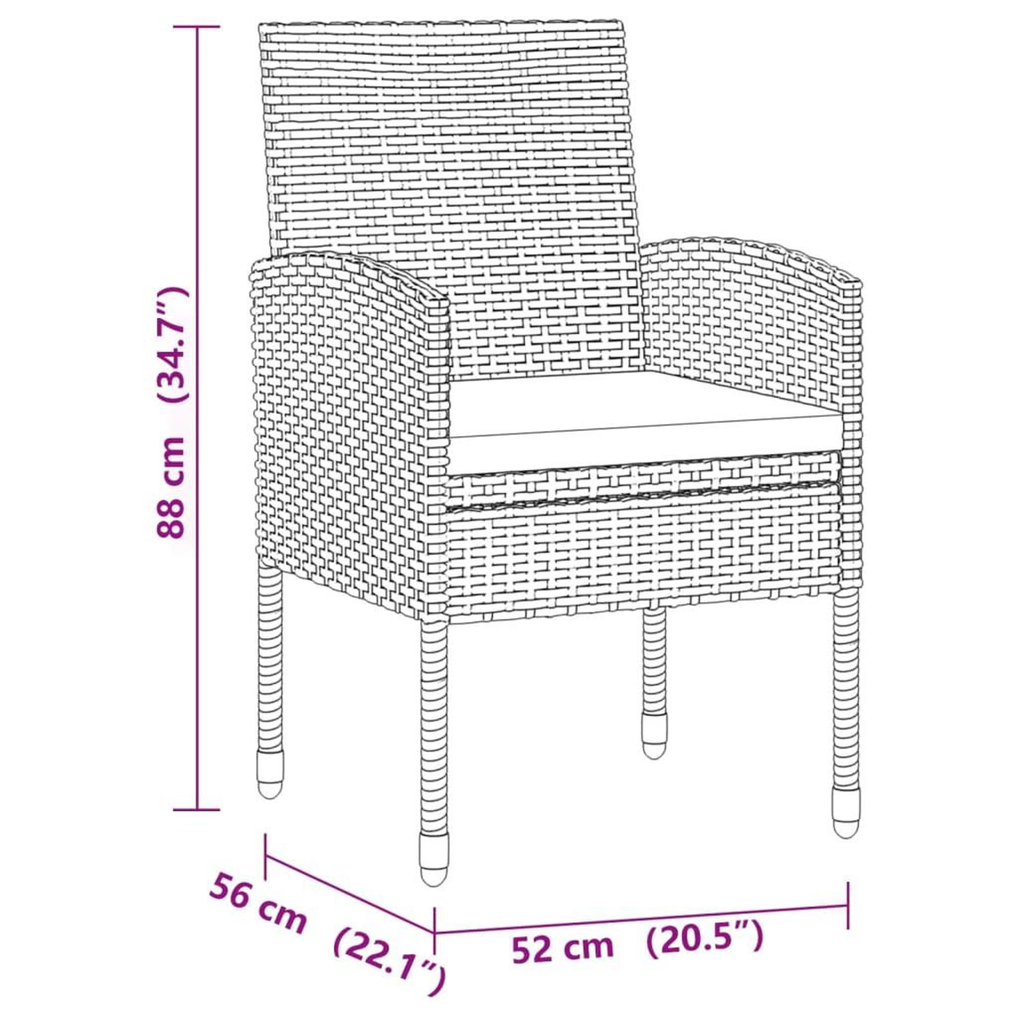 Voir la diapositive 6 : VIDAXL Ensemble a manger d'exterieur 7 pcs Resine tressee Noir