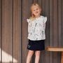 Voir la diapositive 4 : Petit Béguin Blouse enfant en gaze de coton Belle de Nuit