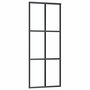 Voir la diapositive 5 : VIDAXL Porte coulissante kit de quincaillerie noir 76x205 cm verre ESG