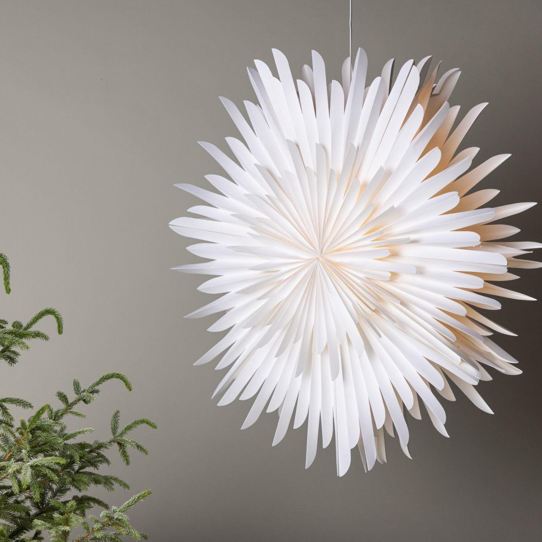 Voir la diapositive 6 : Paris Prix Lampe suspension design  selen  100cm blanc