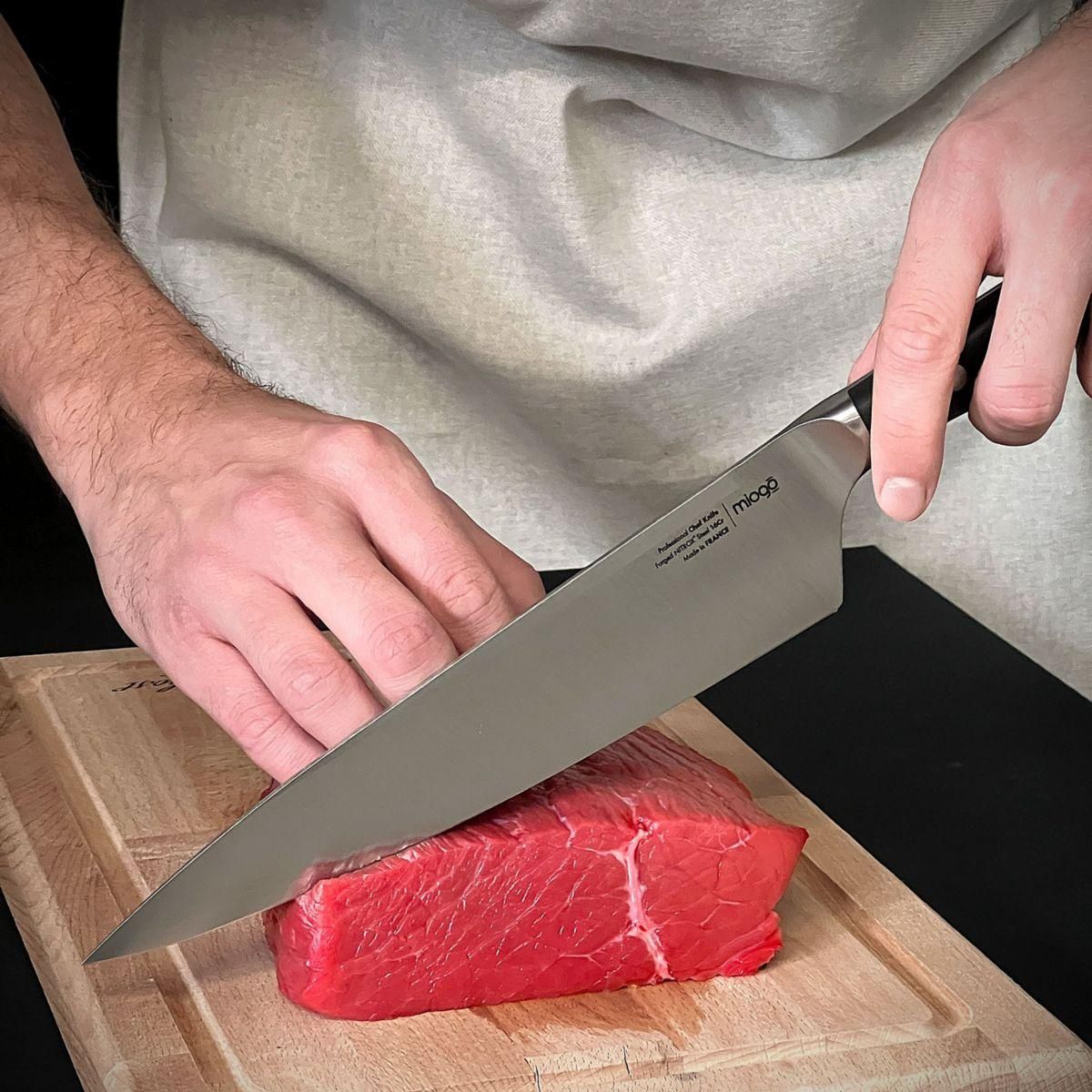 MIOGO Couteau chef 20 cm Professionnel forgé