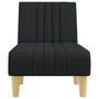 Voir la diapositive 4 : VIDAXL Chaise longue noir tissu