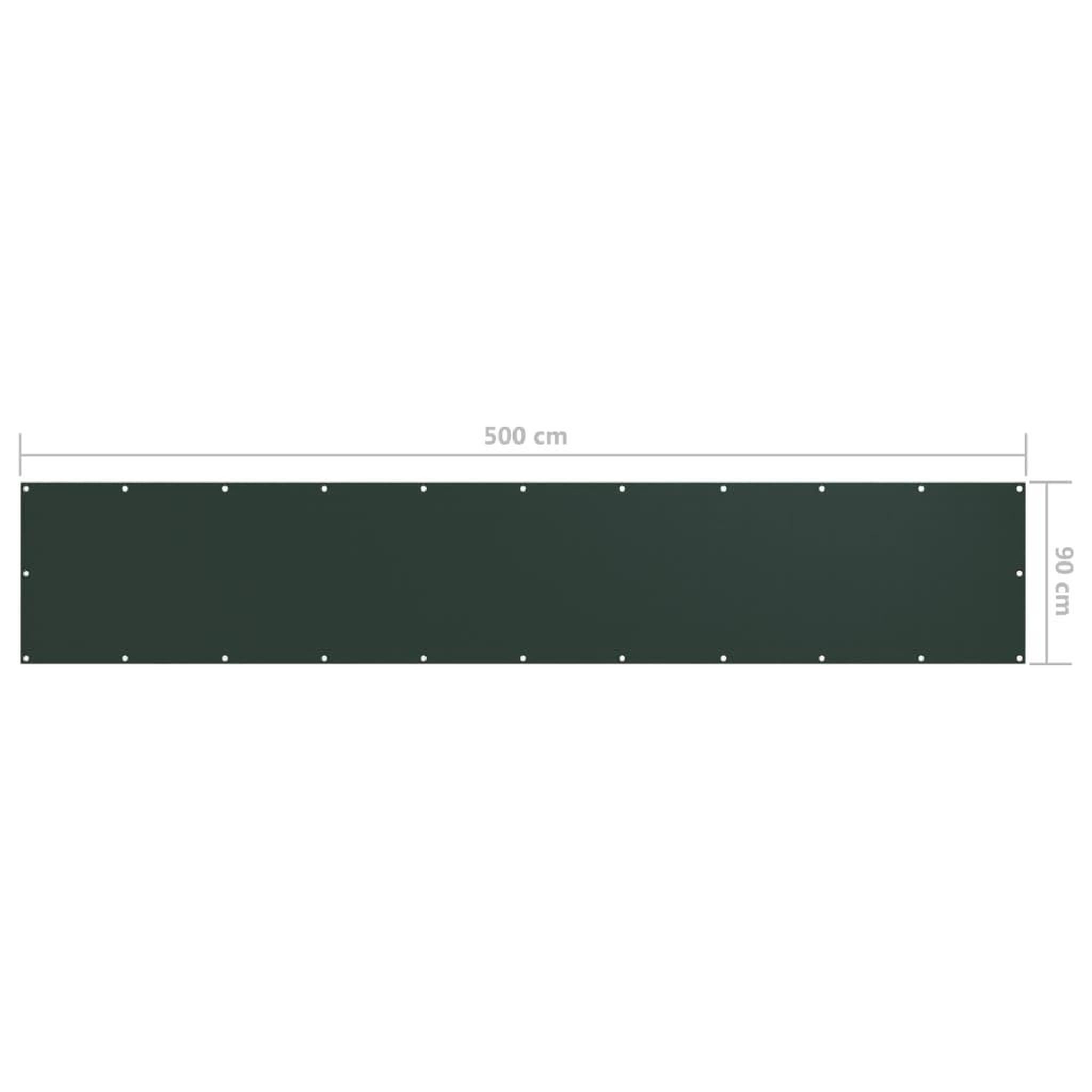 Voir la diapositive 5 : VIDAXL Ecran de balcon Vert fonce 90x500 cm Tissu Oxford