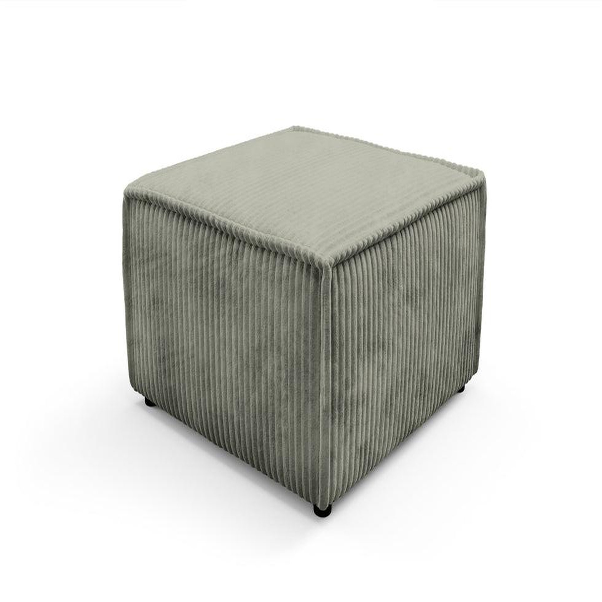 Voir la diapositive 5 : CASANOVA PARIS Laria - pouf gros velours côtelé