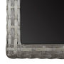 Voir la diapositive 5 : VIDAXL Table de jardin Anthracite 110x53x72 cm Verre et resine tressee