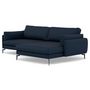 Voir la diapositive 2 : LISA DESIGN Carlos - canapé d'angle droit 4 places ultra moelleux en tissu texturé