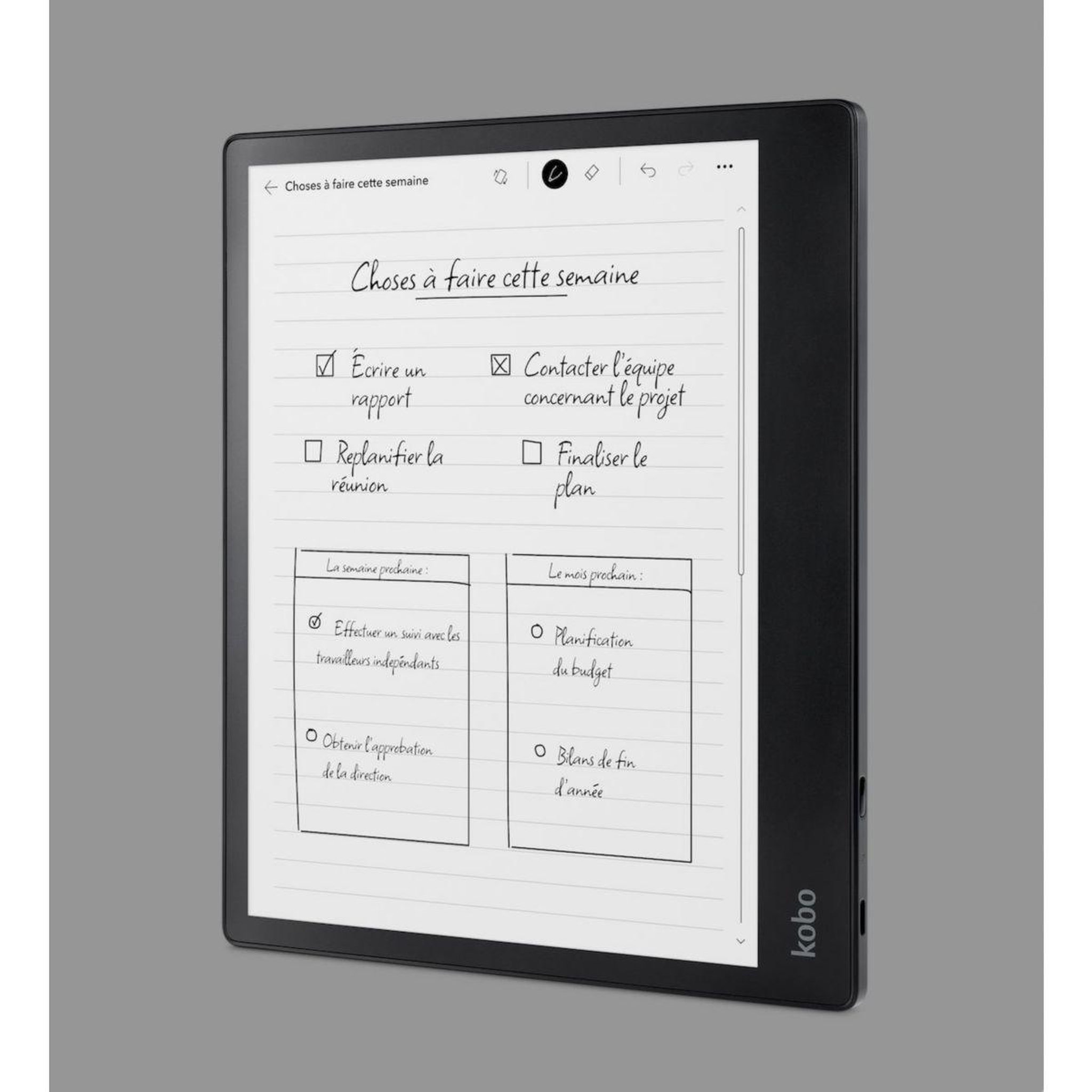 Voir la diapositive 5 : kobo Liseuse ebook pack elipsa 2e + stylus 2