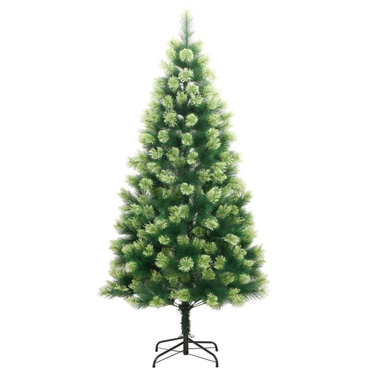 VIDAXL Sapin de Noël artificiel a charnieres avec support 150 cm