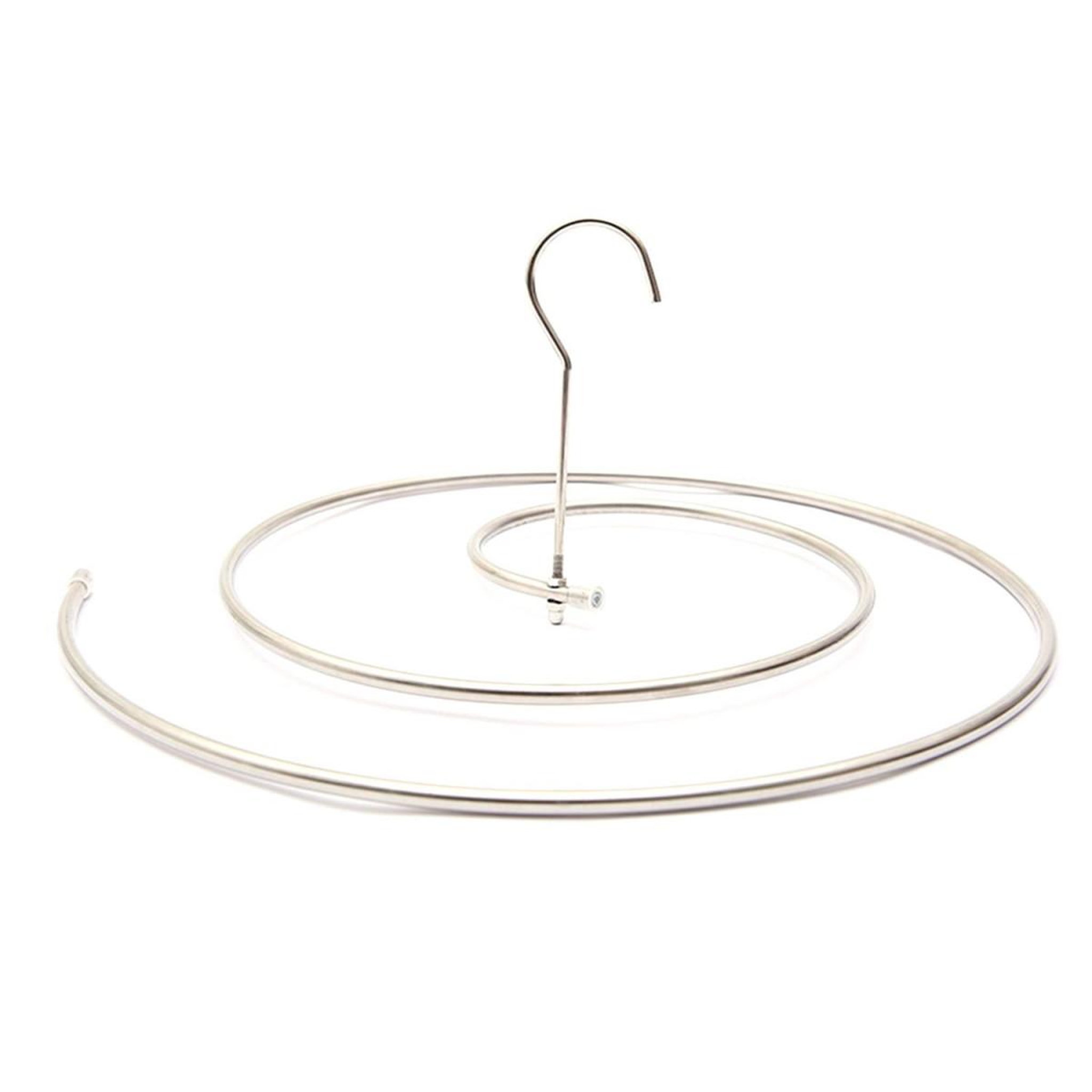 Je cherche une idee Cintre spirale  drap & couverture  220cm argent