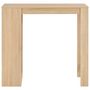 Voir la diapositive 2 : VIDAXL Table de bar avec etagere Chene 110x50x103 cm