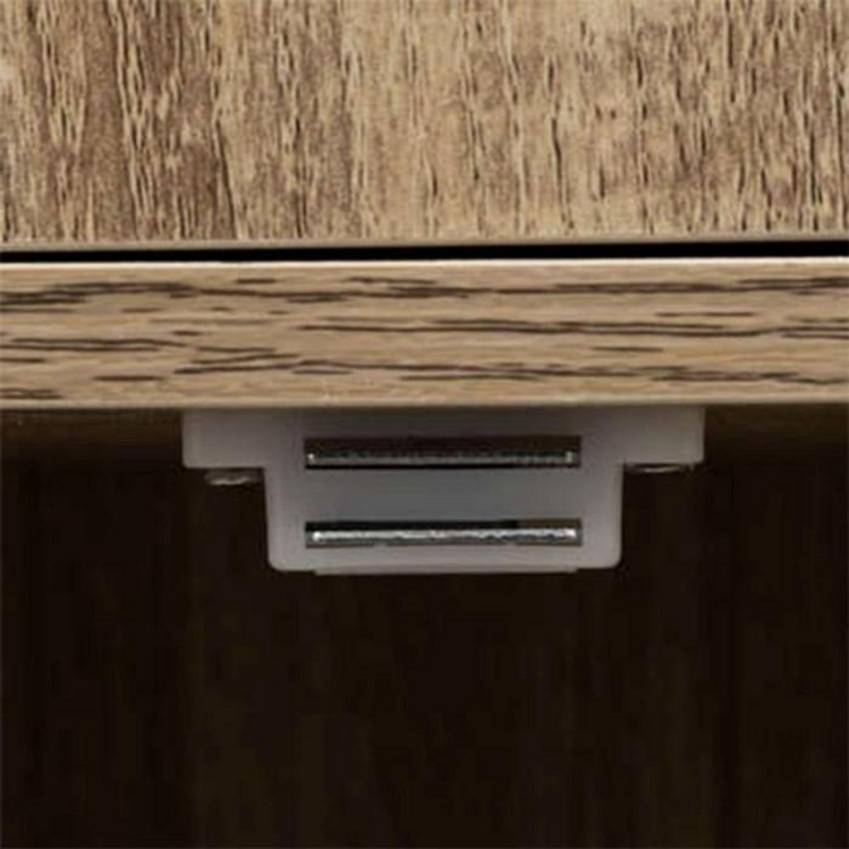 FIVE Etagère 3 cases de rangement avec portes Mix n' modul - Longueur 34,50 cm x Hauteur 100,50 cm - Marron