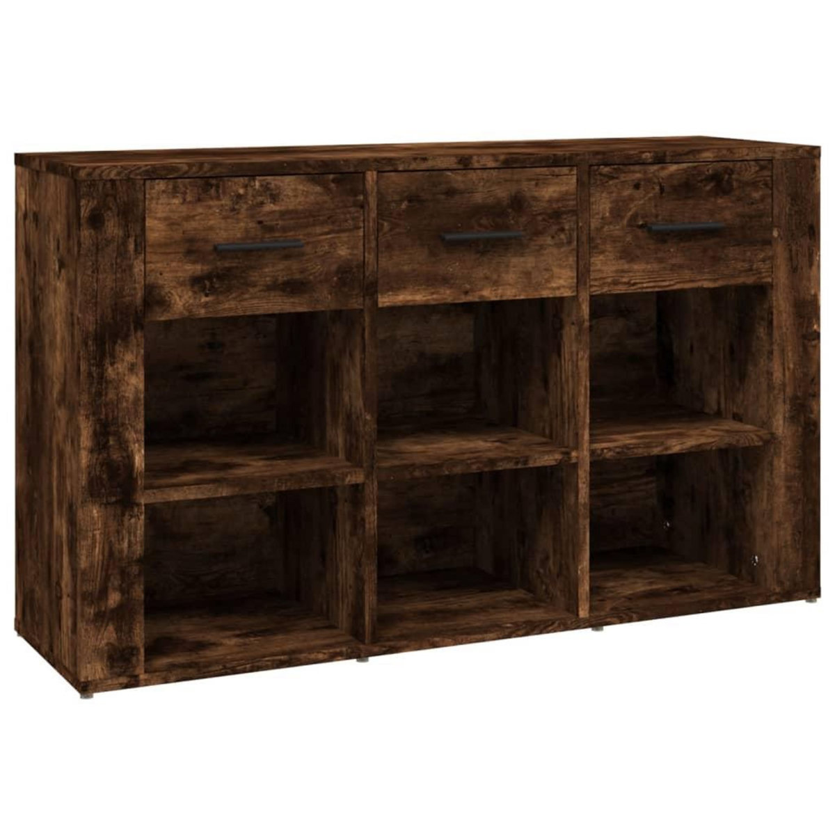 VIDAXL Buffet Chene fume 100x30x59,5 cm Bois d'ingenierie