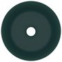 Voir la diapositive 3 : VIDAXL Lavabo rond de luxe Vert fonce mat 40x15 cm Ceramique