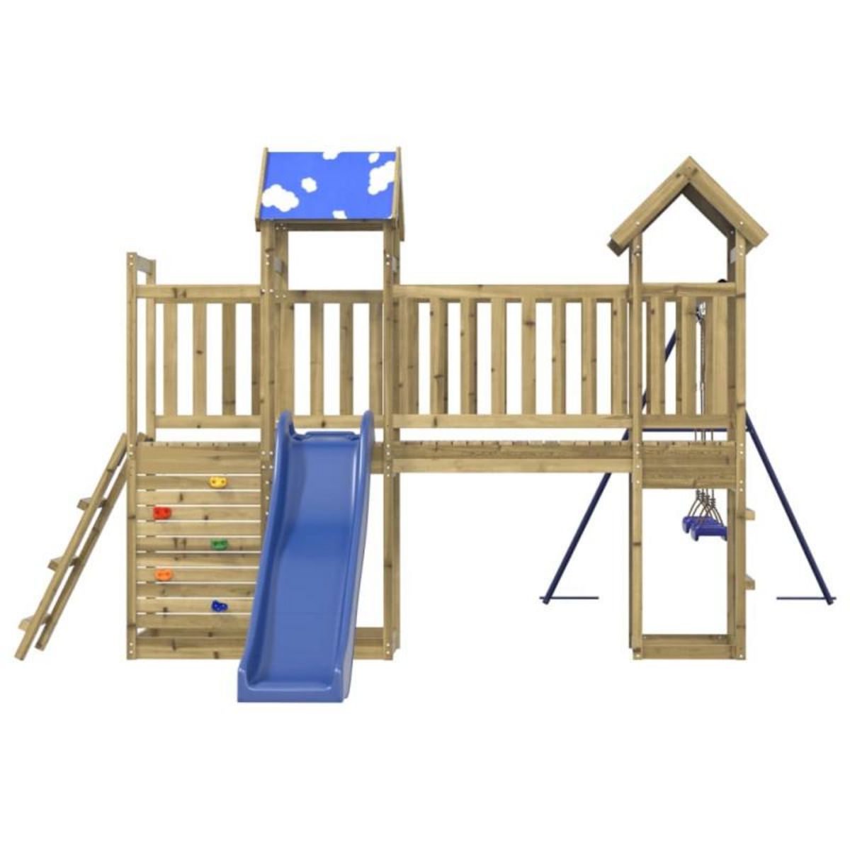 VIDAXL Aire de jeux d extérieur bois de pin imprégné