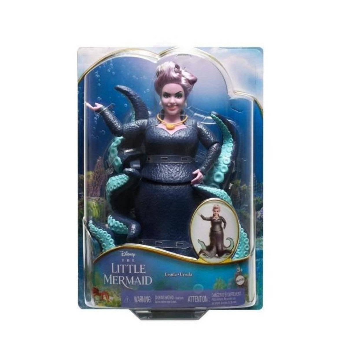 MATTEL POUPEE URSULA - MATTEL - HLX12 - POUPEE MANNEQUIN DISNEY