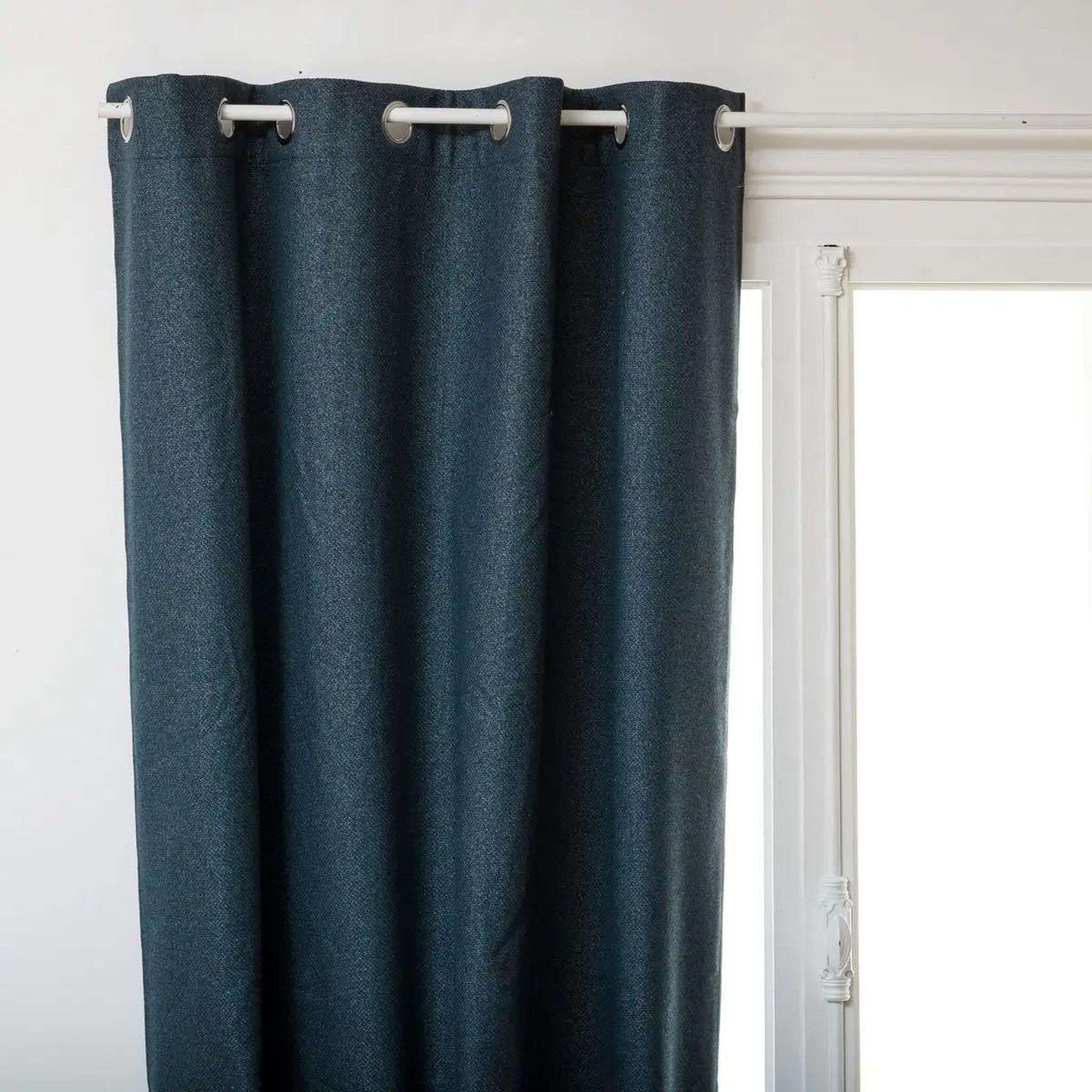 ATMOSPHERA Rideau occultant à œillets  lisba  140x260cm bleu
