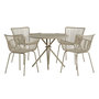Voir la diapositive 1 : Paris Prix Ensemble Table de Jardin & 4 Chaises  Sifnos  90cm Beige