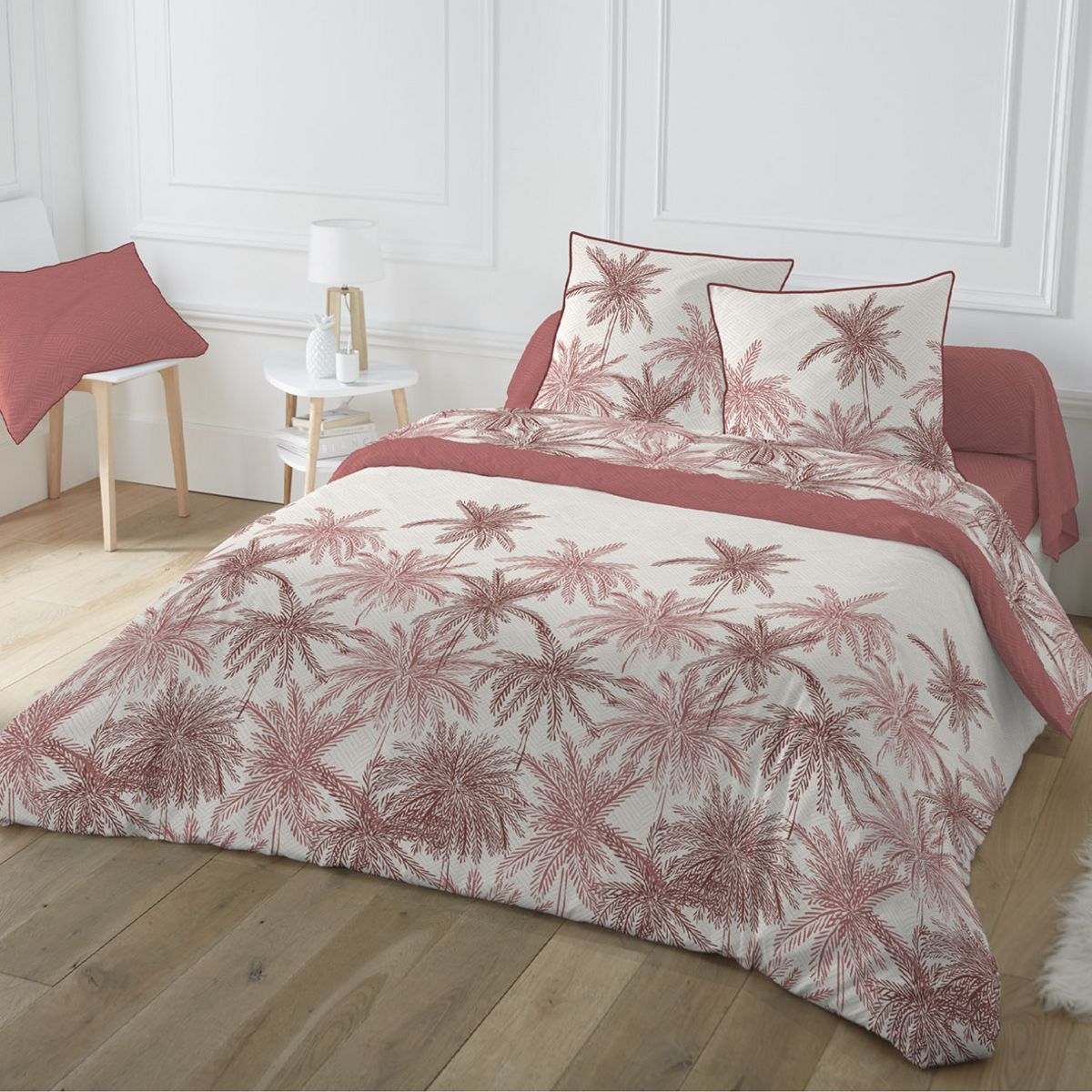 Housse de couette en coton 57 fils PALMYRE 