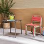 Voir la diapositive 3 : SWEEEK Salon de jardin enfant. table et chaises métal + 4 assises Anna - Multicolore. 48x48cm