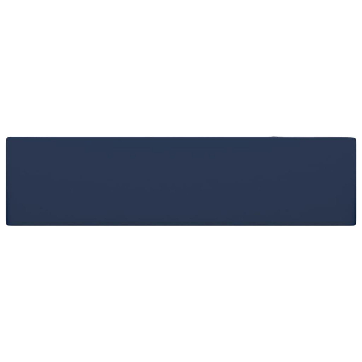 VIDAXL Lavabo de salle de bain avec trop-plein Ceramique Bleu fonce