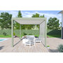 Voir la diapositive 6 : Pergola Bioclimatique autoportée 3x4 m - Aluminium - Vert jade/blanc - VS OmBREA®