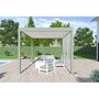 Voir la diapositive 6 : Pergola Bioclimatique autoportée 3x4 m - Aluminium - Vert jade/blanc - VS OmBREA®