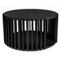 Voir la diapositive 2 : Paris Prix Table Basse Ronde Design  Drum  83cm Noir