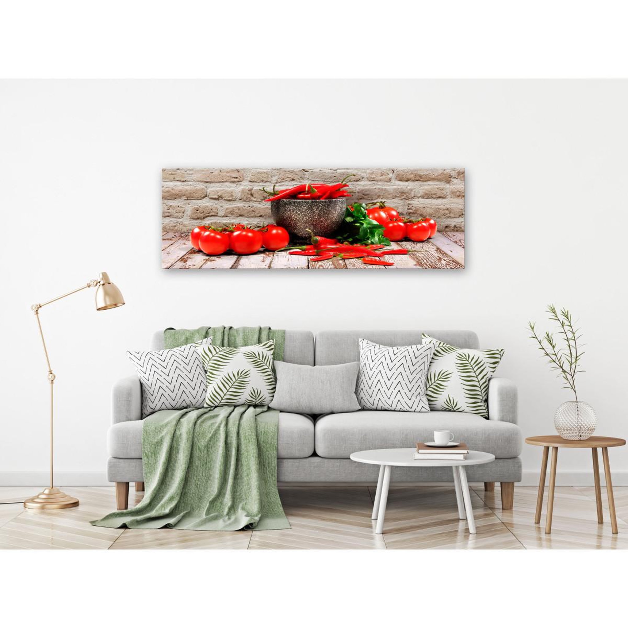 Voir la diapositive 2 : Paris Prix Tableau Imprimé  Red Vegetables Brick Narrow